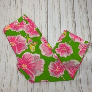Lilly Pulitzer Pants - Lilly Pulitzer White Label Flower Capris Sz 8 Lilly Pulitzer Pants - Lilly Pulitzer White Label Flower Capris Sz 8